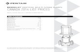 BERKELEY VERTICAL MULTI-STAGE PUMPS CANADA 2014 LIST PRICES · CANADA 2014 LIST PRICES ... 30/2….3 diffusers / 2 impellers. ... accordance with the edition of ANSI/HI 1.6 and ANSI/HI