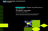 C2 C1 Flash cards - cambridgeenglish.org · Flash cards For exams from 2018 B2 B1 C2 C1 A2 A1 Pre A1 These activities are based on topics from the A1 Movers Word List Picture Book.