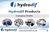 Hydrodif Products - Geoquip Water Solutions - 2017 Hydrodif... · Hydrodif Products Company Profile ® Tel: +44(0)1473 464546 ... UPVC plastic pipes metric and imperial for the construction