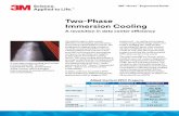 Two-Phase Immersion Cooling - 3M · Two-Phase Immersion Cooling A revolution in data center efficiency 3M ... 3M introduced its first dielectric fluorochemical heat transfer fluids