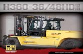 HEAVY DUTY LIFT TRUCK - Hyster€¦ · dependability HEAVY DUTY MASTS & CARRIAGES The Hyster® H360-36/48HD series is exceptionally suited for tough applications involving steel handling,