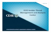 DOD Insider Threat Management and Analysis Center Handout 3-2... · JUNE, 2015 COUNTERINTELLIGENCE AWARENESS WEBINAR SERIES DOD Insider Threat Management and Analysis Center MARCH