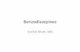 Benzodiazepines - ihs.gov · • Clinical uses include in treatment of insomnia, as an anxiolytics or muscle relaxant, anesthesia, antiepileptic. • Alprazolam, clonazepam, diazepam