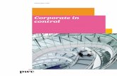 Corporate in control - PwC€¦ · Corporate in control 4 PwC. L3M ... processes, with checks & controls, so that ... using existing COSO and CobiT models.