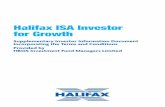 52870 ISA Investor For Growth SIID - Scottish Widowsreference.scottishwidows.co.uk/docs/52870.pdf · Halifax ISA Investor for Growth Supplementary Investor Information Document Incorporating