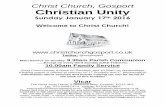 Christ Church, Gosport Christian Unity · Christ Church, Gosport Christian Unity ... - Each group, on their large sheet, ... Give us this day our daily bread.