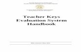 Teacher Keys Evaluation System Handbook - wyoleg.gov · Teacher Keys Evaluation System Pilot Study ... thereby guiding effective instructional ... Distinguishing Characteristics of