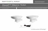 AquaTTM Marine Toilet - SPX FLOW Silent Electric... · 3 Svenska AquaTTM Silent Electric marine toilet- Instruction manual versättning av originalinstruktionerna Tillämpningar AquaT