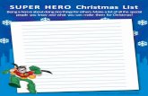 SUPER HERO Christmas List - Amazon S3 · SUPER HERO Christmas List Being a hero is about doing nice things for others. ... For more DC Super Friends adventures, go to: .
