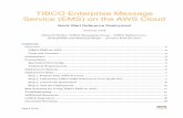 TIBCO Enterprise Message Service (EMS) on the AWS Cloud · Amazon Web Services – TIBCO EMS on the AWS Cloud January 2018 Page 4 of 19. Figure 1: Quick Start architecture for TIBCO