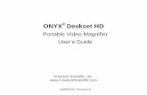 Download ONYX Deskset HD User Manual - Freedom …€¦ · iv Federal Communications Commission (FCC) Compliance Statement This device complies with Part 15 of the FCC Rules. Operation