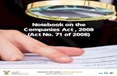 Notebook on the Companies Act , 2008 (Act No. 71 of 2008) · towards full-scale industrialisation and inclusive growth Notebook on the Companies Act , 2008 (Act No. 71 of 2008)