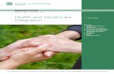 Health and Social Care Integration - CareKnowledge · 2. Integration of budgets 3. Organisational integration 4. Devolution of health and social care integration (England) 5. Scotland