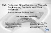 The C.A. Lawton Co. CASE STUDY: Reducing Silica …. REDUCING SI… · XVI. Reducing Silica Exposures Through Engineering Controls and Work Practices The C.A. Lawton Co.(Case Study)