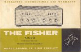 manual for the X-202-B - Fisher Consolesfisherconsoles.com/non console manuals/fisher x202b om.pdf · DVANCED ELECTRONIC DESIGN, unusual versatility, and functional simplicity are