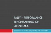 RALLY PERFORMANCE BENCHMARKING OF OPENSTACK …€¦ · RALLY – PERFORMANCE BENCHMARKING OF OPENSTACK Tips and tools for creating and presenting wide format slides