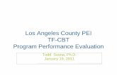 TF-CBT CiMH Program Performance Evaluation 1-19-11file.lacounty.gov/SDSInter/dmh/160203_TF-CBTCiMHProgramPerforman… · Todd Sosna, Ph.D. January 19, 2011 Los Angeles County PEI