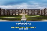 OPERATING BUDGET - Morehead State University€¦ · A-1 MOREHEAD STATE UNIVERSITY 2017/2018 Operating Budget Summary: The 2017/2018 Operating Budget totals $152.2 million, an increase