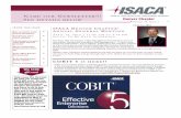 6 COBIT 5 HERE - ISACA Denver Chapter · As an influential member of your academic institu-tion’s faculty, ... and gain insight into the benefits of ISACA membership as a student
