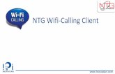 NTG Wifi-Calling Client - Inovatian · Benefits for Consumers ... - NTG Wifi-Calling Client help operators to serve ... NTG Wifi Calling Client provides a seamless Voice & SMS user