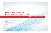 How to Select Digital Power ICs - TI.com · How to select digital power ICs ... Digital Power and Solar Marketing, C2000 ... technology and realize its many benefits.