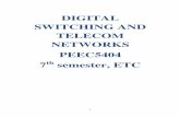 DIGITAL SWITCHING AND TELECOM NETWORKS … A switch transfers signals from one input port to ... If no circuit is available when a ... FUNDAMENTALS FOR THE DESIGN OF TELECOMMUNICATION