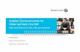 Dynamic Communications for Urban and Main Line Rail · Railways face increasing pressures ... Alcatel-Lucent Dynamic Communications for Urban and Main Line Rail ... To converged multi-service