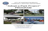“Adopt-a-Park Project” PROGRAM · Painting and Cleaning of ... *Tasks requiring power tools or equipment will not be allowed with ... volunteering for the “Adopt-a-Park Project”