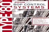 BOP CONTROL SYSTEMS TYPE ‘80 - axonpp.com · PRESSURE PRODUCTS OVERVIEW BOP CONTROLS AXON has a wide range of pressure control, flow control and wellhead/well test products for
