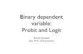 12 Probit and Logit - Amine Ouazad · Binary dependent variable:! Probit and Logit" Amine Ouazad" Ass. Prof. of Economics"