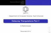 Delaunay Triangulations-Part II - Yazdcs.yazd.ac.ir/farshi/Teaching/CG3931/Slides/Delaunay Triangulations... · Review Computing the Delaunay Triangulation Analysis Conclusion Department