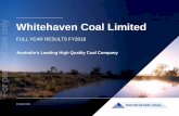 Whitehaven Coal Limited - ASX · Whitehaven Coal Limited FULL YEAR RESULTS FY2016 18 AUGUST 2016 For personal use only Australia’s Leading High Quality Coal Company