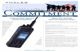 Linking Multi-Agency Meet the Tactical Communications ...€¦ · 3 Volume 4/Issue 1 Thales Communications, Inc. Customer Commitment Newsletter Spring 2009 CuSTOMER SERVICE Toll Free: