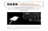 INSTRUCTION MANUAL Direct Connect Covert Telephone ...€¦ · Your Direct Connect Telephone Recorder is very easy to use, ... Conversation Audacity is free, and available for the