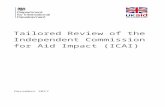 DFID publication template 2016 - data.parliament.ukdata.parliament.uk/.../DEP2017-0772/dfid_tailored_revi… · Web viewDecember 2017. Tailored Review of the Independent Commission