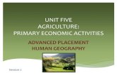 UNIT FIVE AGRICULTURE: PRIMARY ECONOMIC ACTIVITIES …rangergeo.weebly.com/uploads/3/0/6/3/30634791/primary_economic... · UNIT FIVE AGRICULTURE: PRIMARY ECONOMIC ACTIVITIES ... The