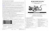 INTRODUCTION - American Honda Motor Companycdn.powerequipment.honda.com/pe/pdf/manuals/00X31TDP6170.pdf · INTRODUCTION Congratulations on ... PROBLEMS.....17 TECHNICAL INFORMATION