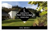 welcome to Nant Ddu Lodge - Nant Ddu Hotel and Spa€¦ · 11 For the Men Charcoal Facial Detox 25 mins | £35.00 50 mins | £50.00 Deeply cleansing, refreshing and unclogging facial