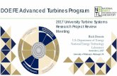 DOE FE Advanced Turbines Program - netl.doe.gov Library/Events/2017/utsr/general... · DOE FE Advanced Turbines Program. ... Oxy-CFB Coal-fired Rankine Cycle Power Plant. ... •