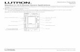 aestro 0 10 immer Sensor Applications - Lutron Electronics · aestro ® 0 10 immer Sensor Applications Application Note #536 Revision B April 2015 ® 1 Tecnical Support: 800.523.9466