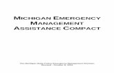 MICHIGAN EMERGENCY MANAGEMENT ASSISTANCE … · MICHIGAN EMERGENCY MANAGEMENT ASSISTANCE COMPACT The Michigan State Police Emergency Management Division Revised - October 8, 2004