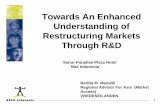 Towards An Enhanced Understanding of Restructuring Markets ... · 1 Towards An Enhanced Understanding of Restructuring Markets Through R&D Nerlita M. Manalili Regional Advisor For