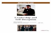 Leadership and Self Deception - CRM Learning Leadership . and Self-Deception . Table of Contents: 6DPSOH 3DJHV IURP /HDGHU¶V *XLGH and Workbook«« SJV -12 . 3URJUDP LQIRUPDWLRQ DQG