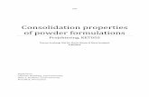 Consolidation properties of powder formulations · its initial bulk density. Milk powder was the best of the tested powders from a ... powder parameters measured were particle size
