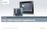 ODK 1500S Standard Applikationen - · PDF fileODK 1500S SQL Driver – STEP7 freundliche Schnittstelle DB 1 - statement ... ODK 1500S XML Data Access Zugriff auf Informationen in XML