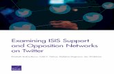 Examining ISIS Support and Opposition Networks on Twitter€¦ · Examining ISIS Support and Opposition Networks on Twitter Elizabeth Bodine-Baron, Todd C. Helmus, Madeline Magnuson,