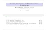 System Programming for Linux Containers Seccomp · System Programming for Linux Containers Seccomp Michael Kerrisk, man7.org c 2017 mtk@man7.org November 2017 Outline 17 Seccomp 17-1