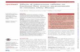 Interventional cardiology Effects of intravenous caffeine ...openheart.bmj.com/content/openhrt/1/1/e000060.full.pdf · abstain from caffeine (tea, coffee and choc-olate) for 24 h