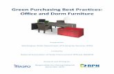 Green Purchasing Best Practices: Office and Dorm Furniture _guide-2013.pdf · Green Purchasing Best Practices: Office and Dorm Furniture ... Buying green furniture can ... Green Purchasing