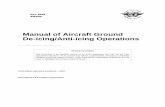 Manual of Aircraft Ground De-icing/Anti-icing Operations · Doc 9640 AN/940 Manual of Aircraft Ground De-icing/Anti-icing Operations NOTICE TO USERS This document is an unedited version
